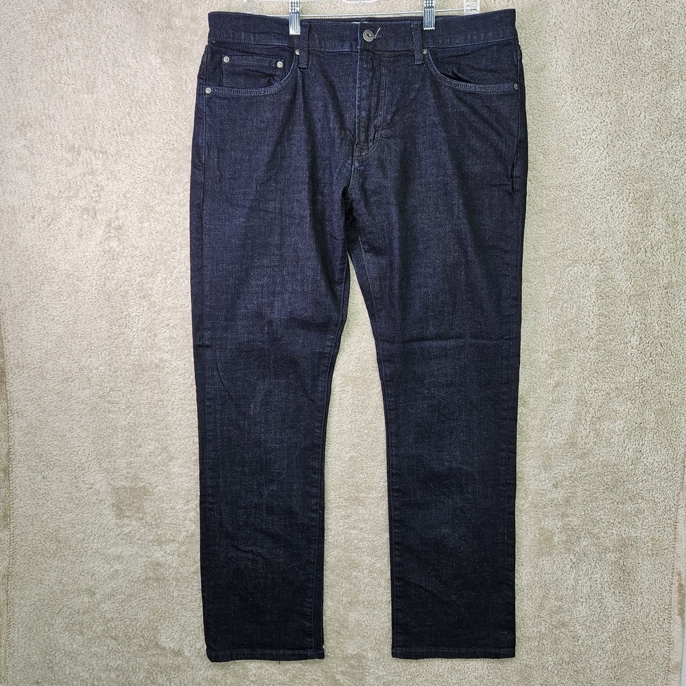 Joseph Abboud Jeans Mens 36x32 Blue Slim Fit Dark Wash Straight Stretch Denim